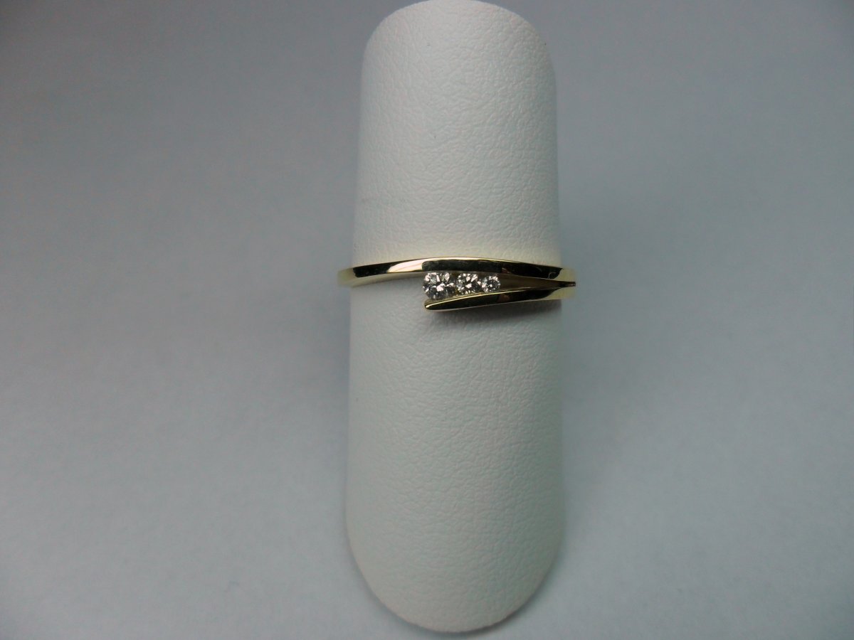 Klemspleet Ring Geelgoud 3st.